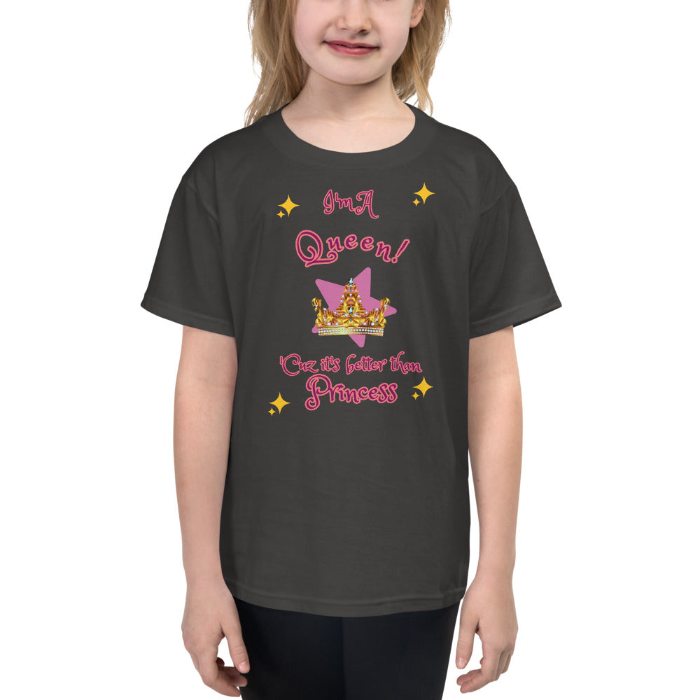 I'm A Queen - Sparkles - Youth Short Sleeve T-Shirt