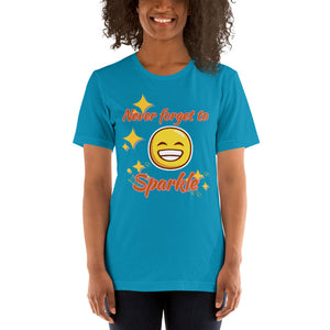 Never Forget To Sparkle - BRIGHT COLORS - Short-Sleeve Unisex T-Shirt