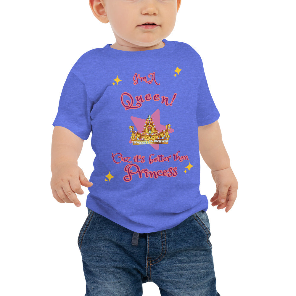 I'm A Queen - Sparkles - Baby Jersey Short Sleeve Tee