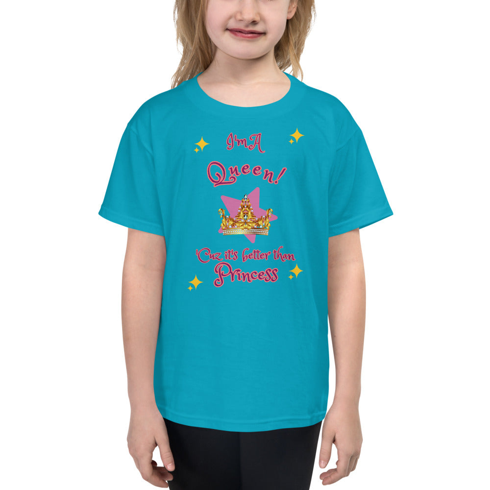 I'm A Queen - Sparkles - Youth Short Sleeve T-Shirt