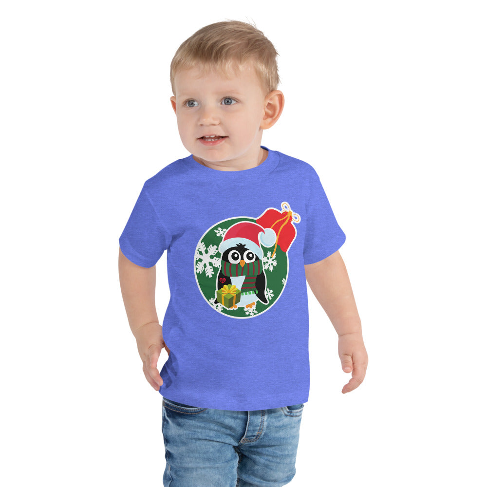 Christmas - Penguin - Toddler Short Sleeve Tee