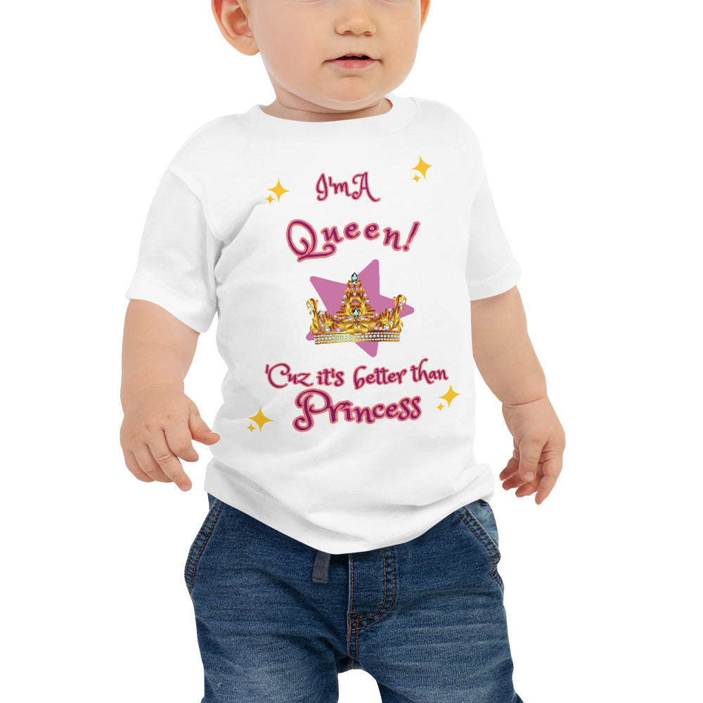 I'm A Queen - Sparkles - Baby Jersey Short Sleeve Tee