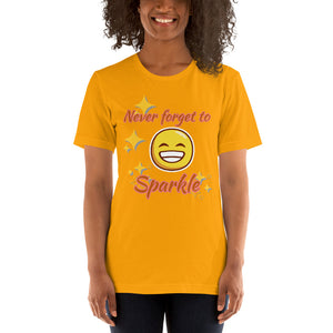 Never Forget To Sparkle - BRIGHT COLORS - Short-Sleeve Unisex T-Shirt