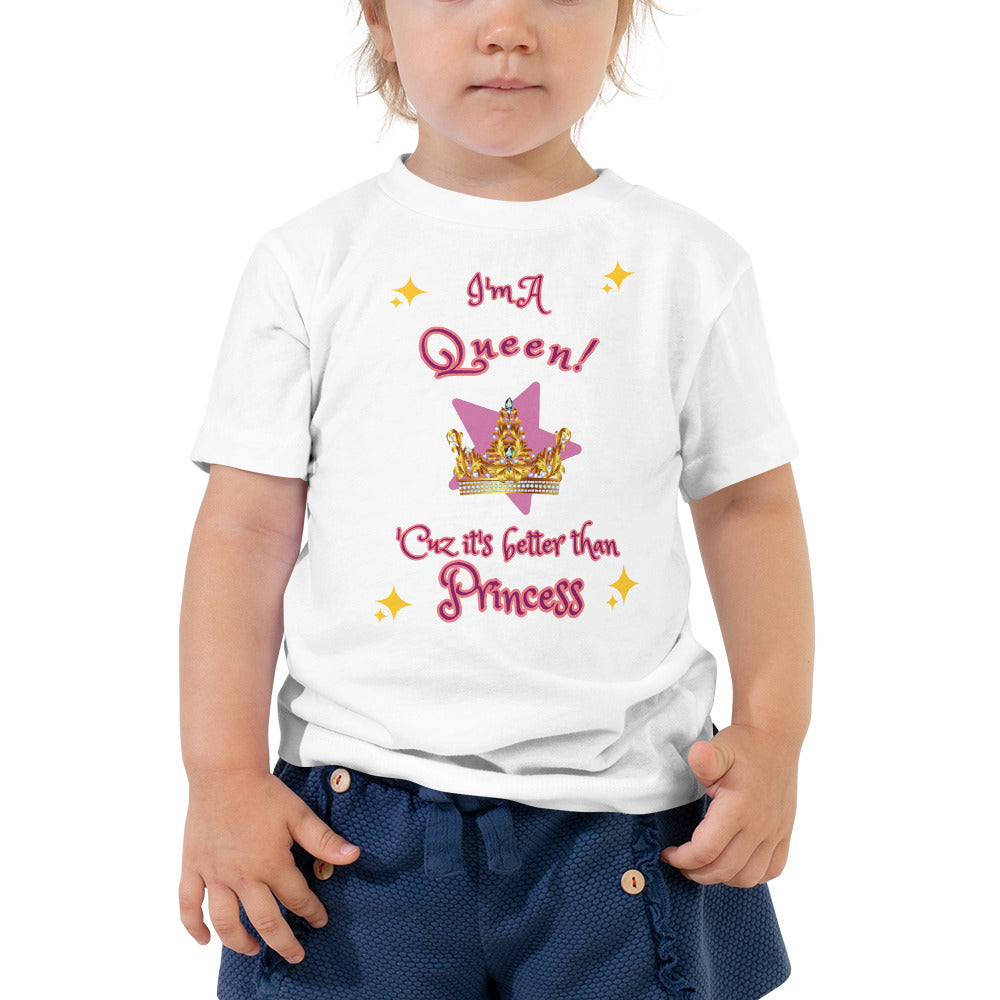 I'm A Queen - Sparkles - Toddler Short Sleeve Tee