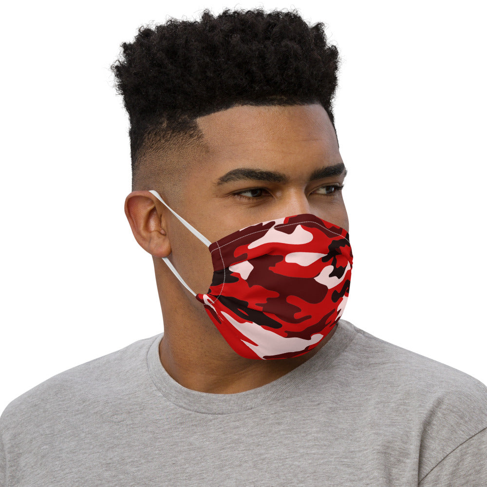 Red Camo - Premium face mask