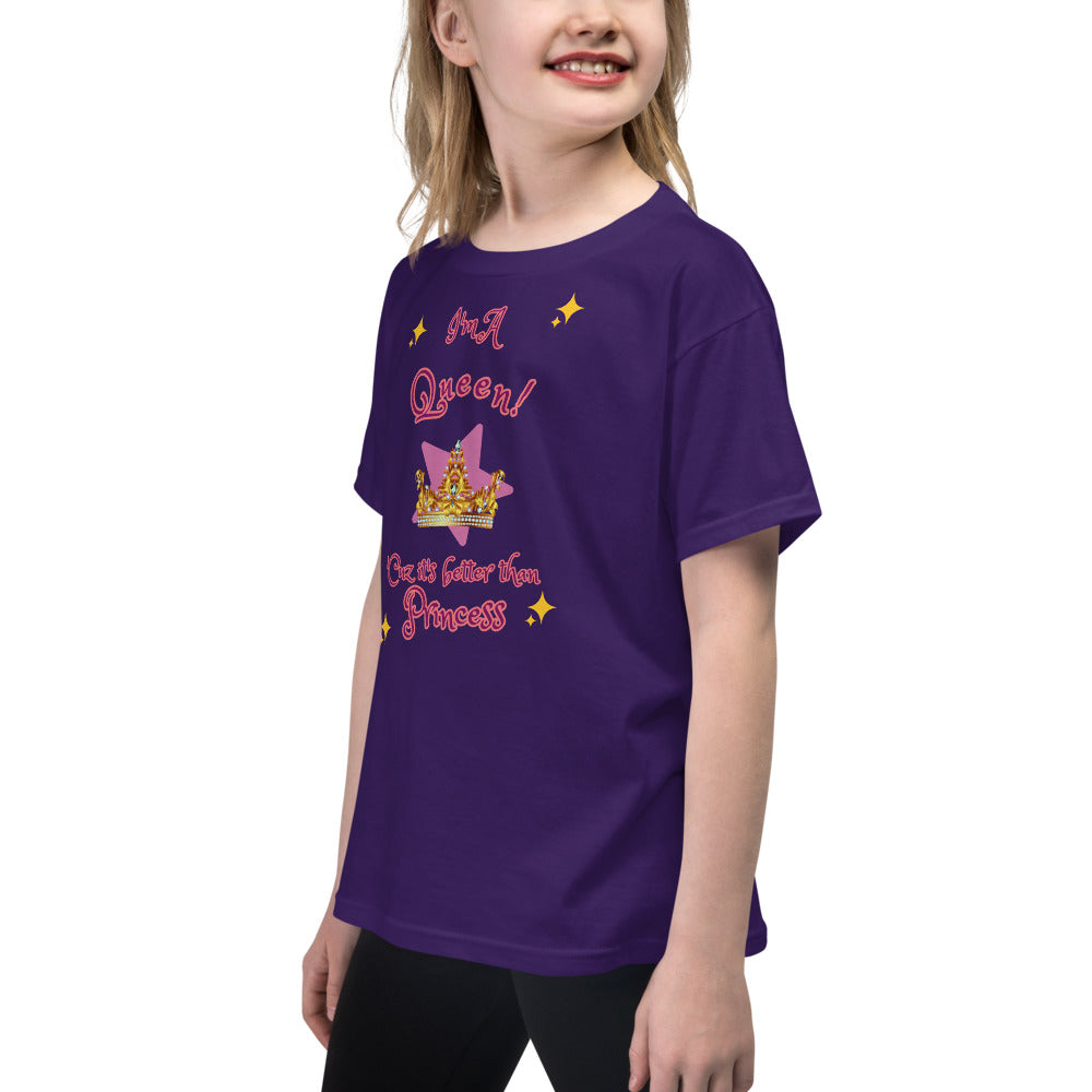 I'm A Queen - Sparkles - Youth Short Sleeve T-Shirt – The School of ...