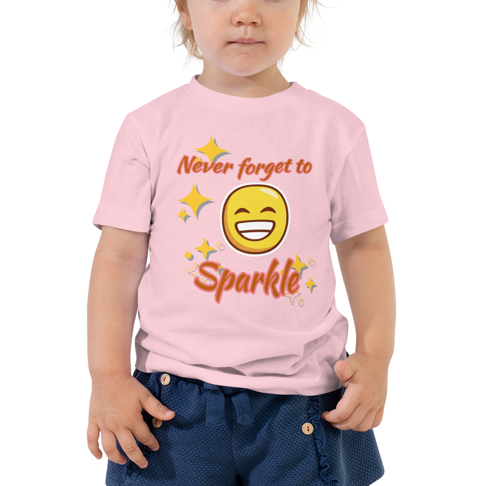 Never Forget To Sparkle - Toddler Short Sleeve Tee