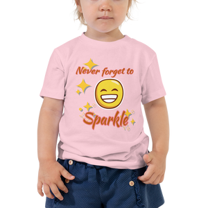 Never Forget To Sparkle - Toddler Short Sleeve Tee