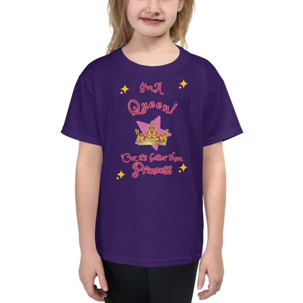 I'm A Queen - Sparkles - Youth Short Sleeve T-Shirt