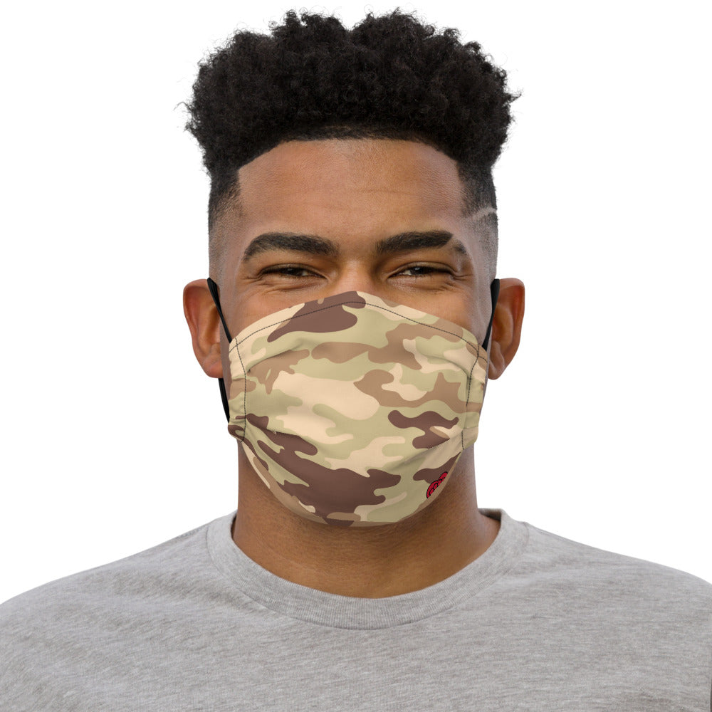 Brown Camo - Premium face mask