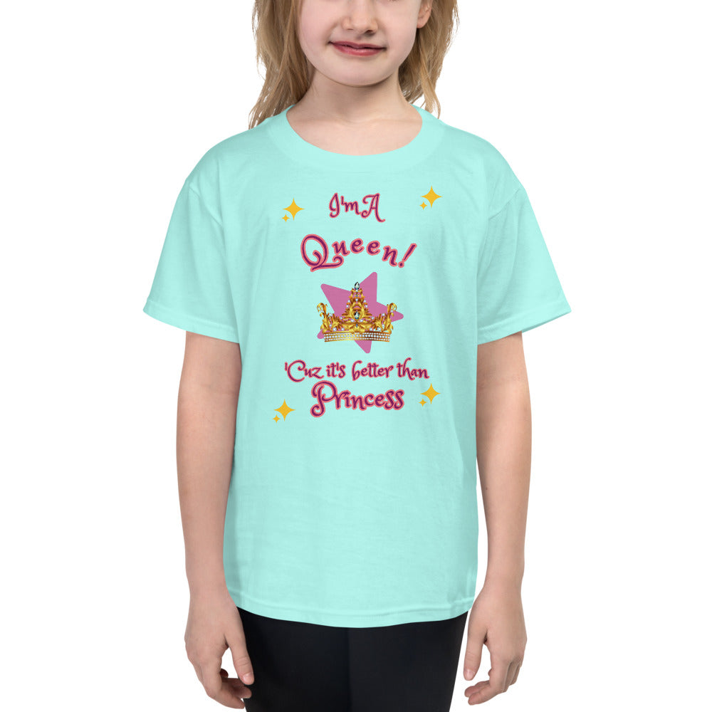 I'm A Queen - Sparkles - Youth Short Sleeve T-Shirt