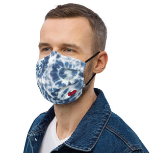 Tie Dye - Baby Blue Drops - Premium face mask