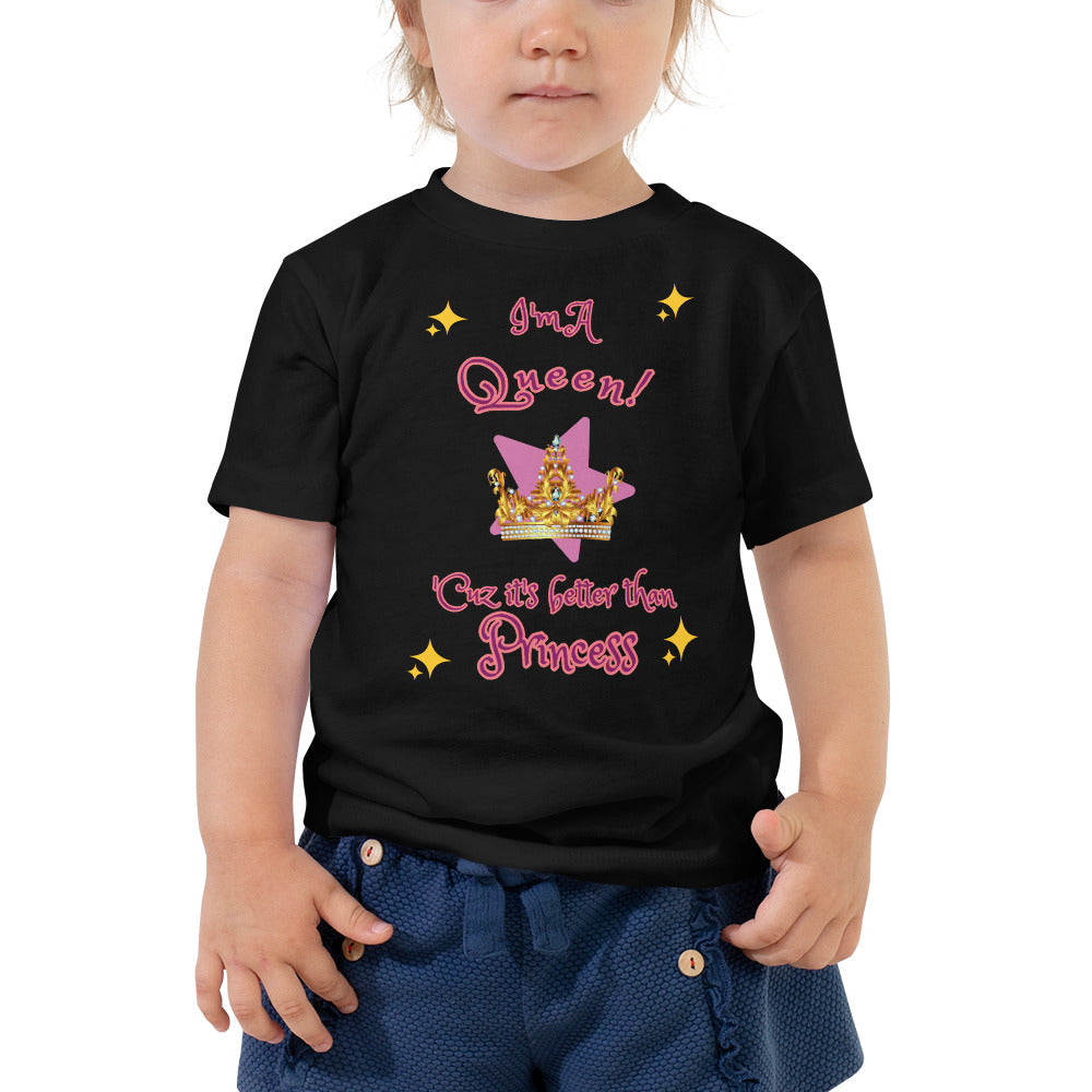 I'm A Queen - Sparkles - Toddler Short Sleeve Tee