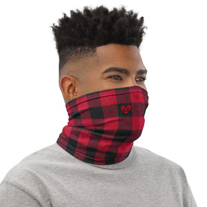 Tartan Red/Black - Unisex Face Cover/Neck Gaiter