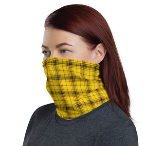 Tartan Yellow/Black - Unisex Face Cover/Neck Gaiter