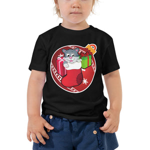 Christmas - Kitty - Toddler Short Sleeve Tee