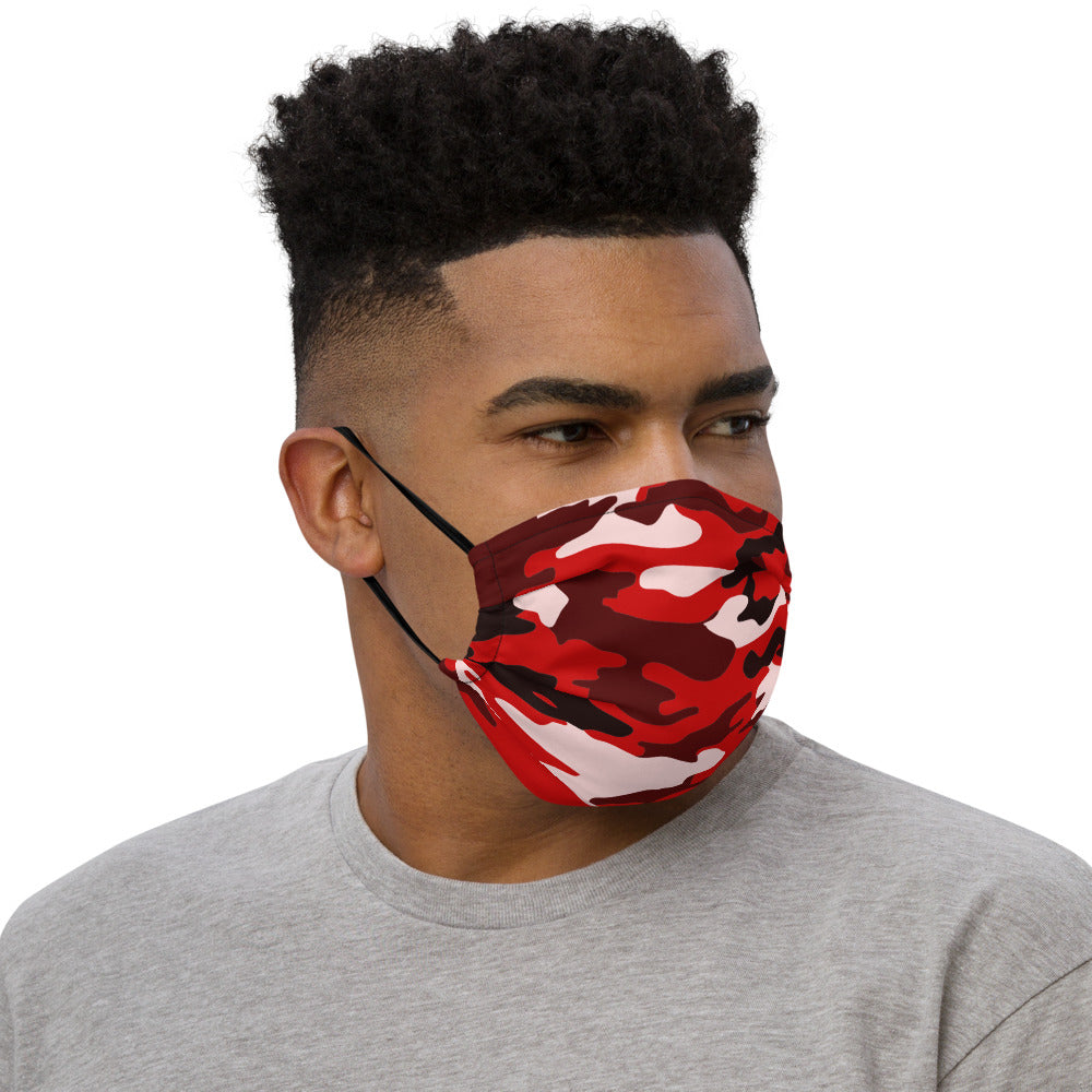 Red Camo - Premium face mask