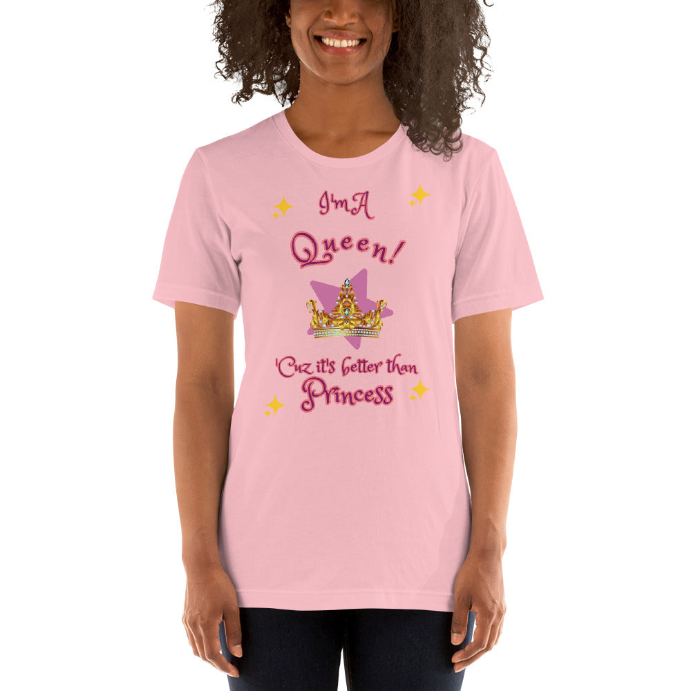 I'm A Queen - Sparkles - BRIGHT COLORS - Short-Sleeve Unisex T-Shirt