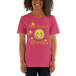 Never Forget To Sparkle - BRIGHT COLORS - Short-Sleeve Unisex T-Shirt