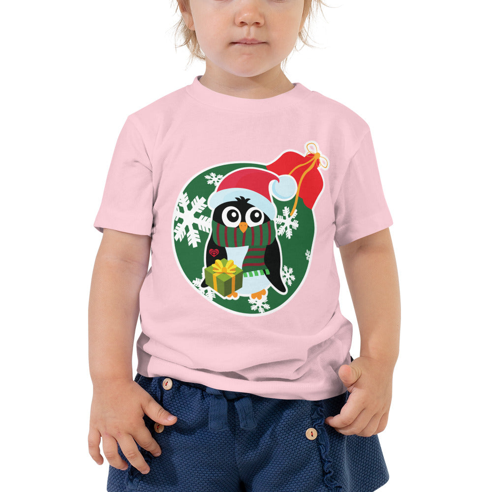 Christmas - Penguin - Toddler Short Sleeve Tee