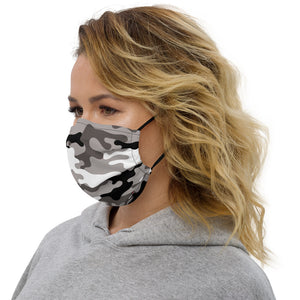 Grey Camo - Premium face mask