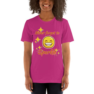 Never Forget To Sparkle - BRIGHT COLORS - Short-Sleeve Unisex T-Shirt