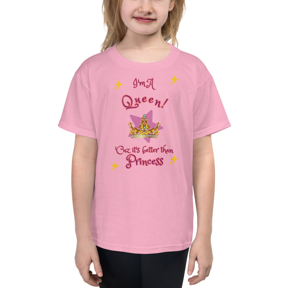 I'm A Queen - Sparkles - Youth Short Sleeve T-Shirt