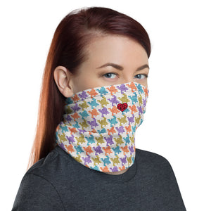 Houndstooth Multi-Color - Unisex Face Cover/Neck Gaiter