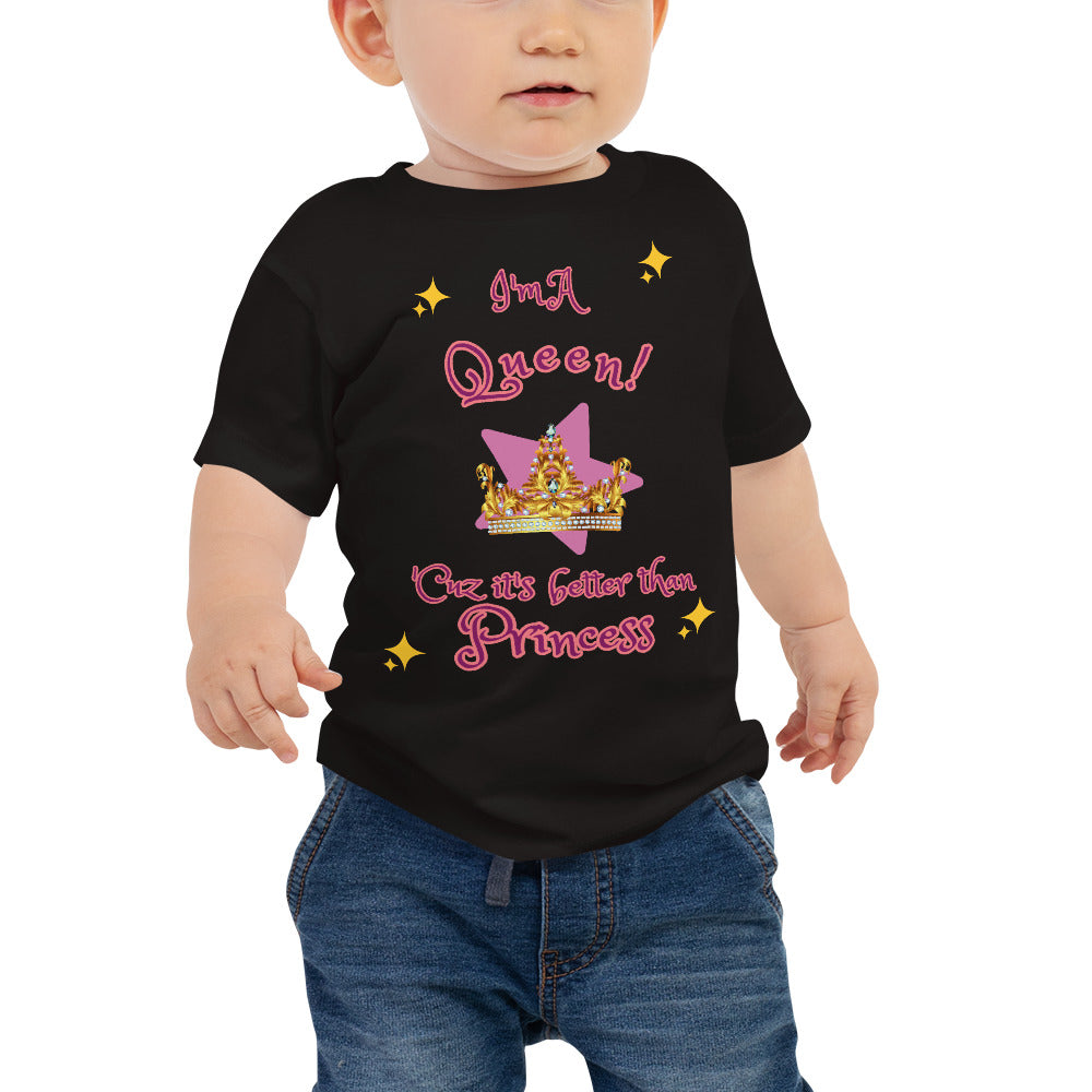 I'm A Queen - Sparkles - Baby Jersey Short Sleeve Tee