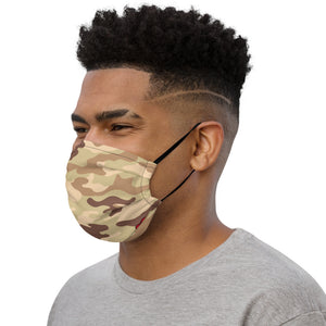 Brown Camo - Premium face mask