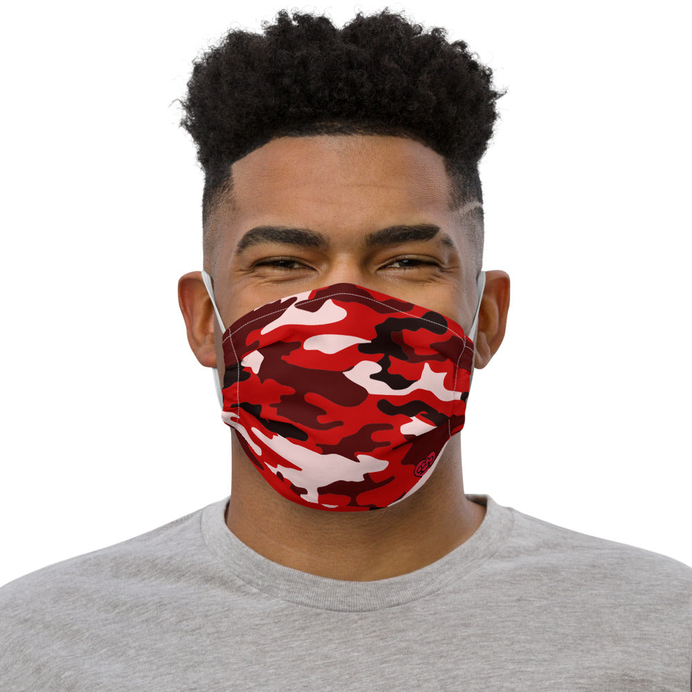 Red Camo - Premium face mask