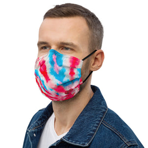 Tie Dye - Red White & Boom - Premium face mask