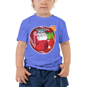 Christmas - Kitty - Toddler Short Sleeve Tee