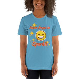 Never Forget To Sparkle - BRIGHT COLORS - Short-Sleeve Unisex T-Shirt