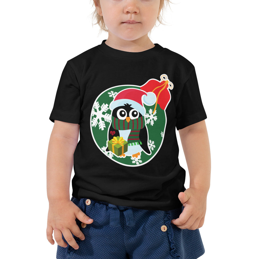 Christmas - Penguin - Toddler Short Sleeve Tee