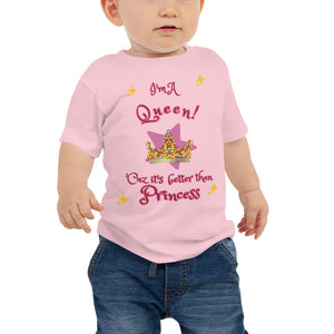 I'm A Queen - Sparkles - Baby Jersey Short Sleeve Tee