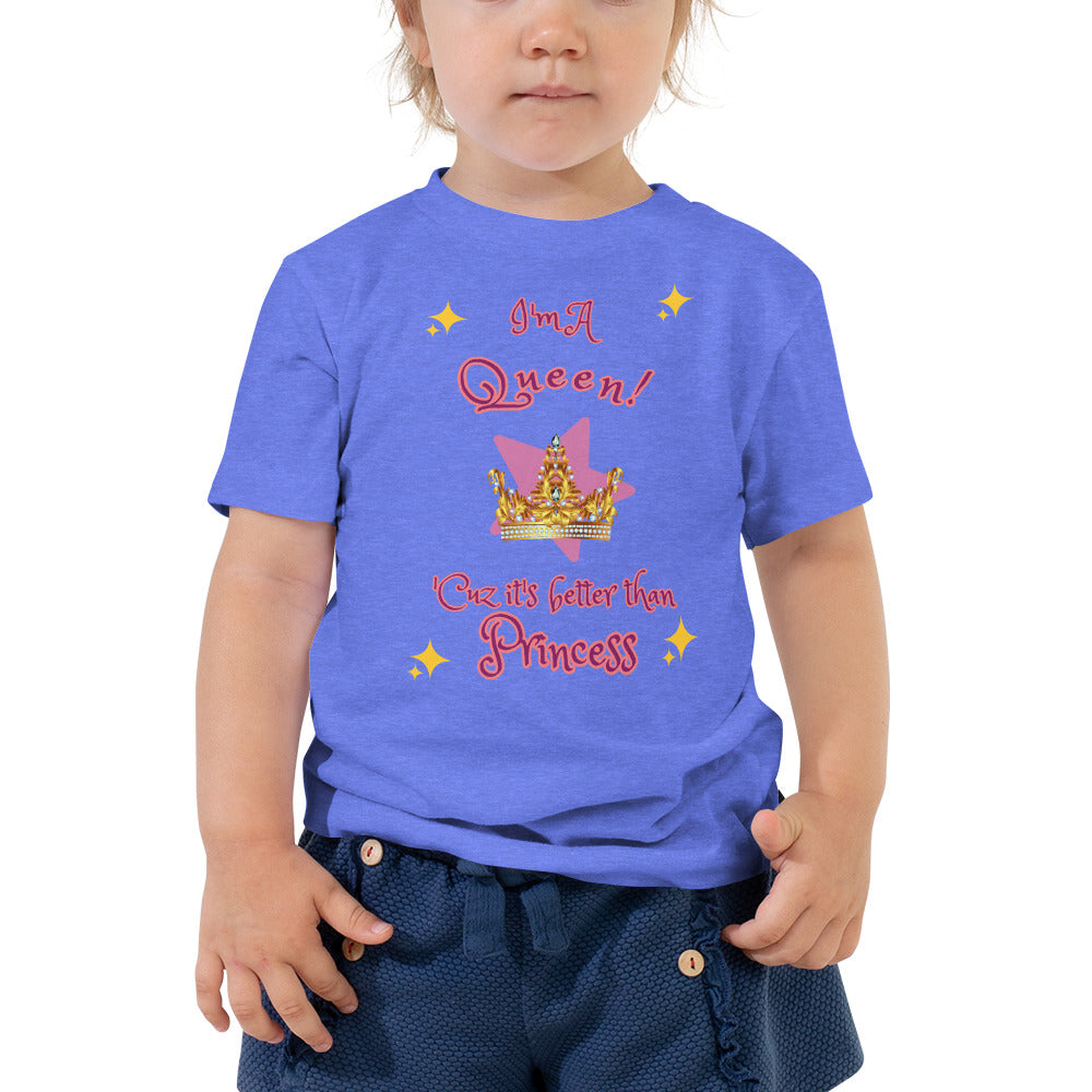 I'm A Queen - Sparkles - Toddler Short Sleeve Tee